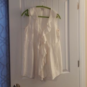 Cabi womens ruffle tunic, size M